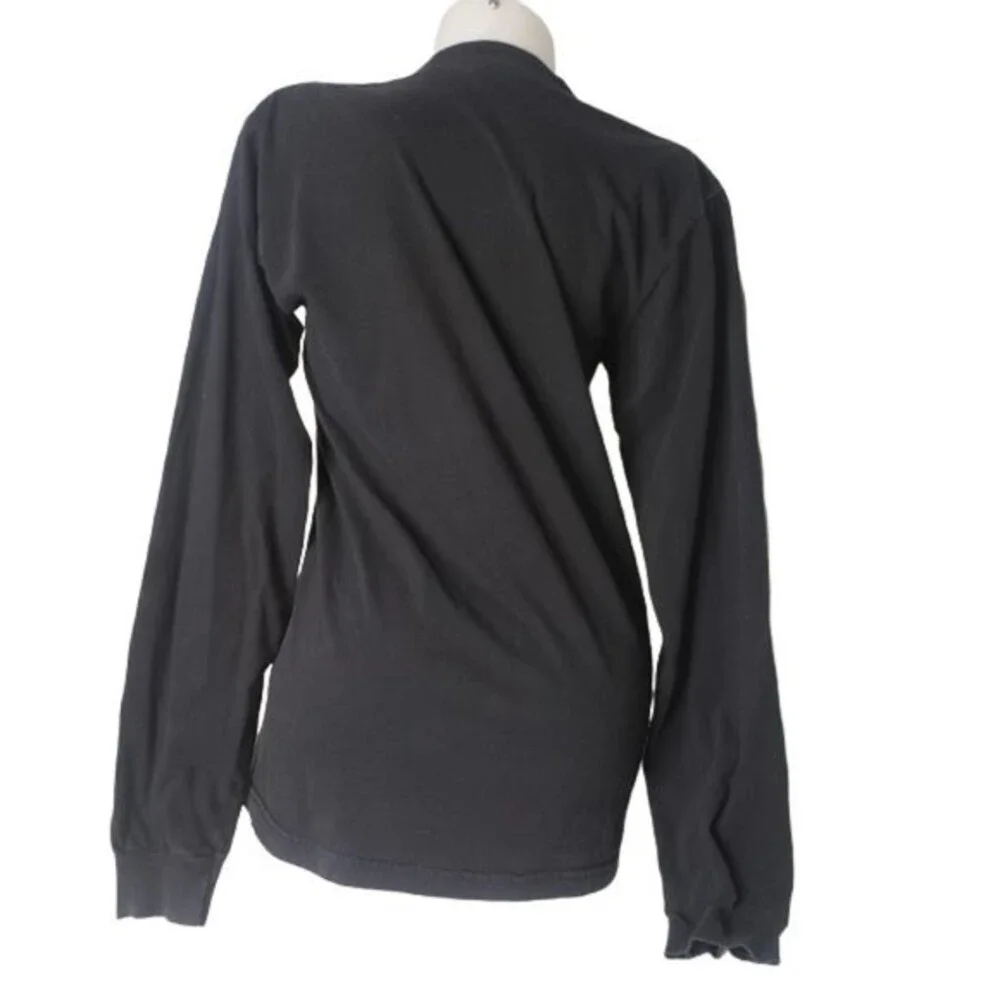AMERICAN APPAREL ROLLING STONES BLACK LONG SLEEVE T SHIRT SIZE MEDIUM